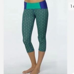 Prana Mandala Athletic Cropped Leggings Small